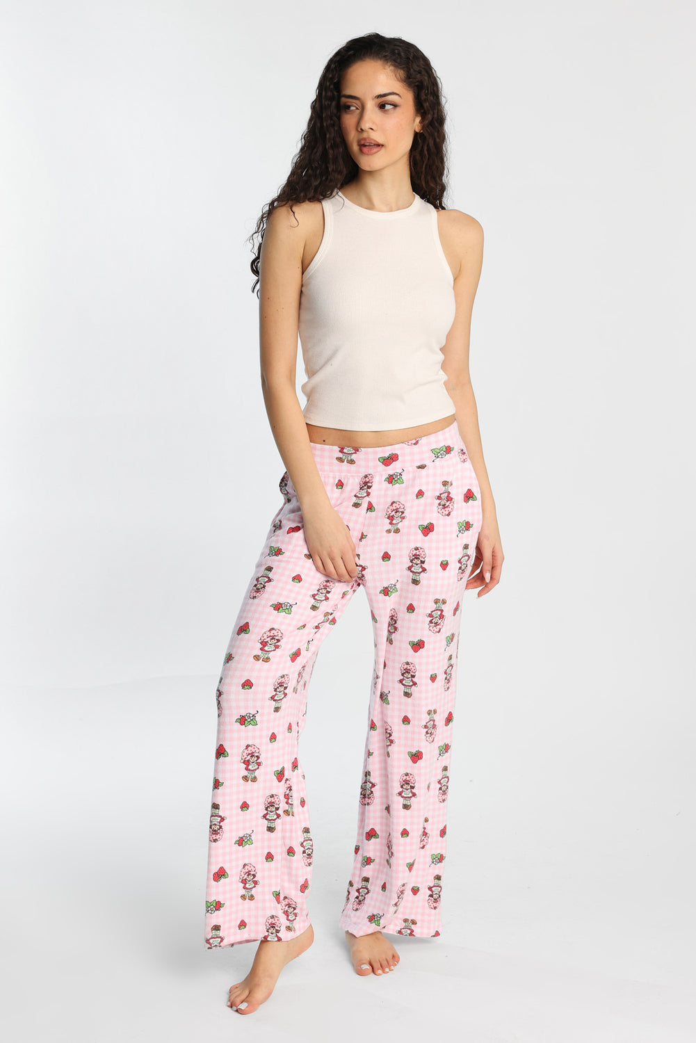 Pantalon pyjama à jambes larges imprimé Strawberry Shortcake Pantalon pyjama à jambes larges imprimé Strawberry Shortcake