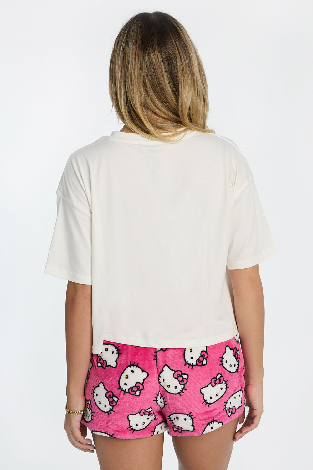 Ensemble de pyjama 2 pièces imprimé coeur Hello Kitty Ensemble de pyjama 2 pièces imprimé coeur Hello Kitty