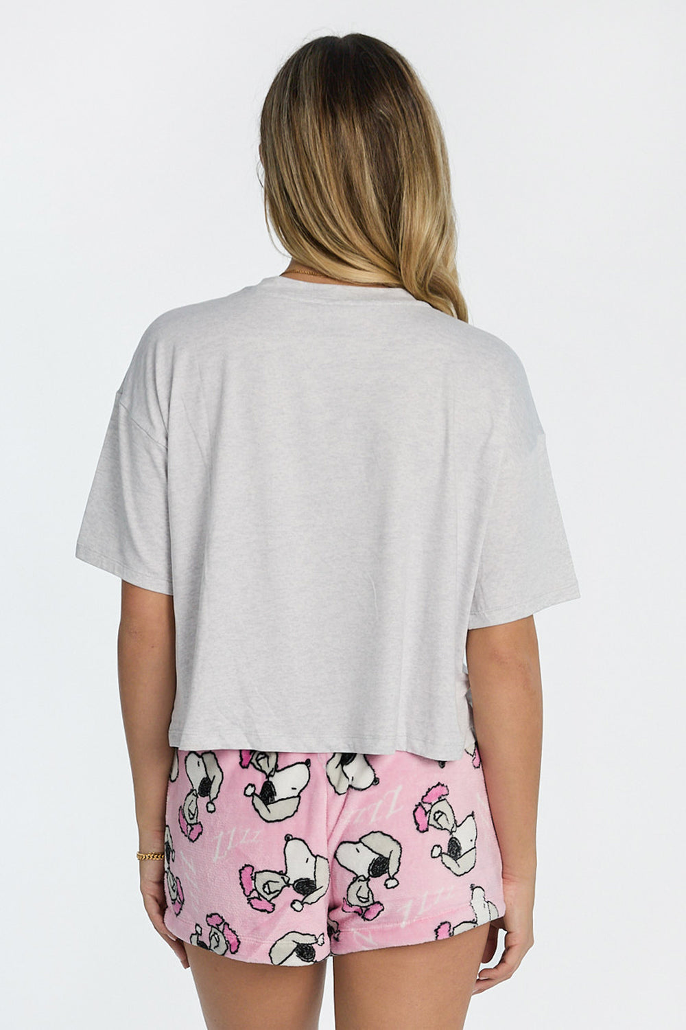 Ensemble de pyjama 2 pièces imprimé bougies Peanuts Snoopy Ensemble de pyjama 2 pièces imprimé bougies Peanuts Snoopy