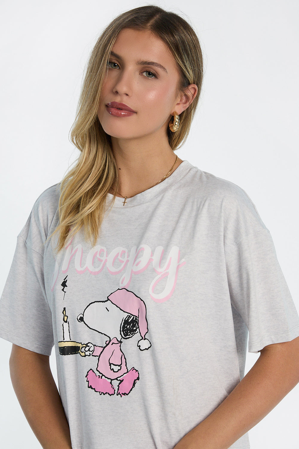 Ensemble de pyjama 2 pièces imprimé bougies Peanuts Snoopy Ensemble de pyjama 2 pièces imprimé bougies Peanuts Snoopy