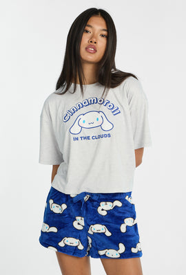 Cinnamoroll In The Clouds 2-Piece Pajama Tee & Shorts Set