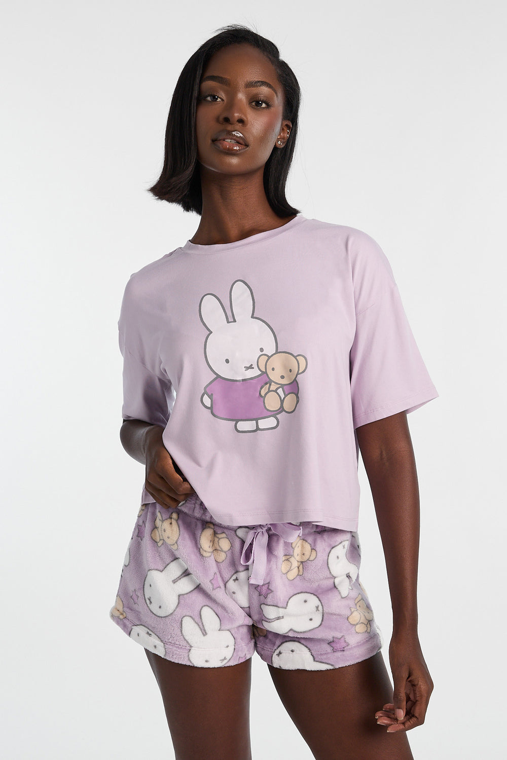 Miffy Teddy 2-Piece Pajama Tee & Shorts Set Miffy Teddy 2-Piece Pajama Tee & Shorts Set
