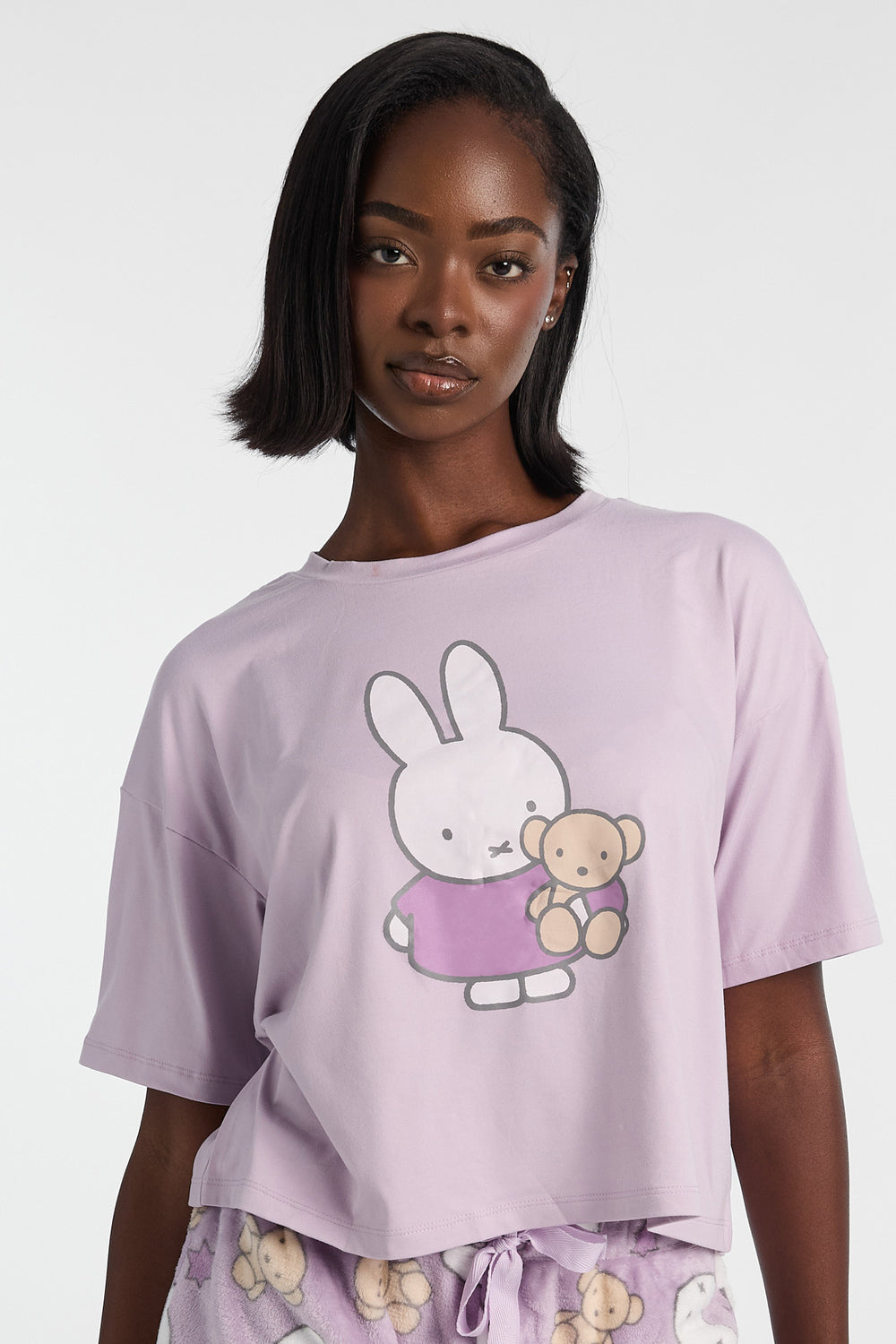 Ensemble de pyjama 2 pièces imprimé ourson Miffy Ensemble de pyjama 2 pièces imprimé ourson Miffy