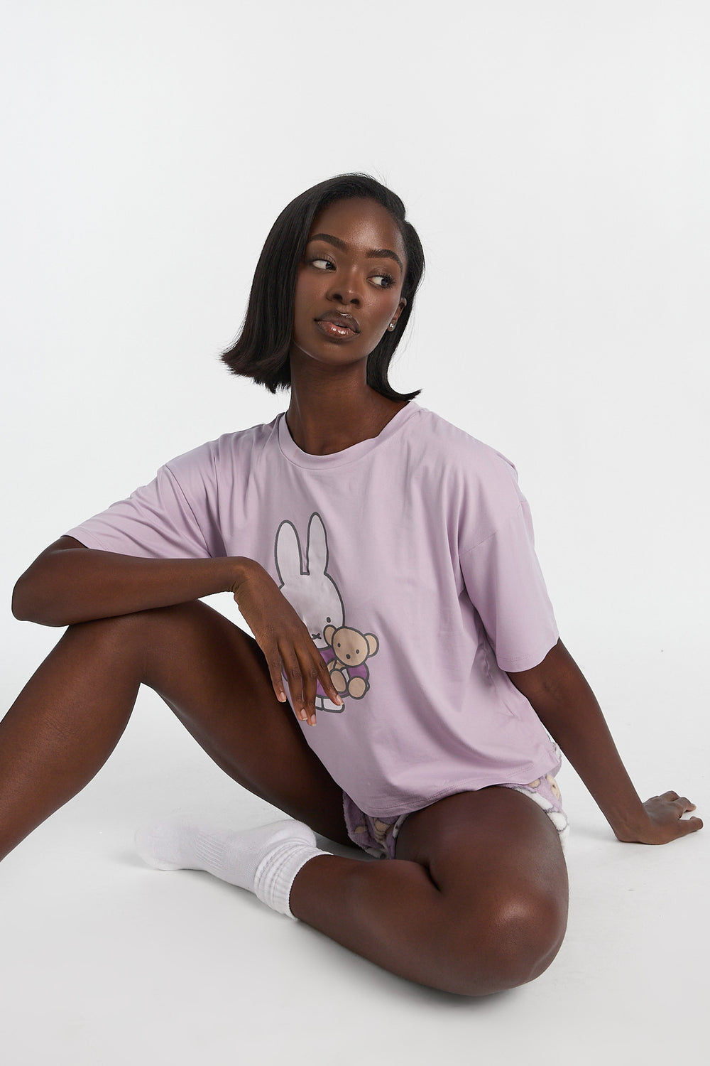 Miffy Teddy 2-Piece Pajama Tee & Shorts Set Miffy Teddy 2-Piece Pajama Tee & Shorts Set