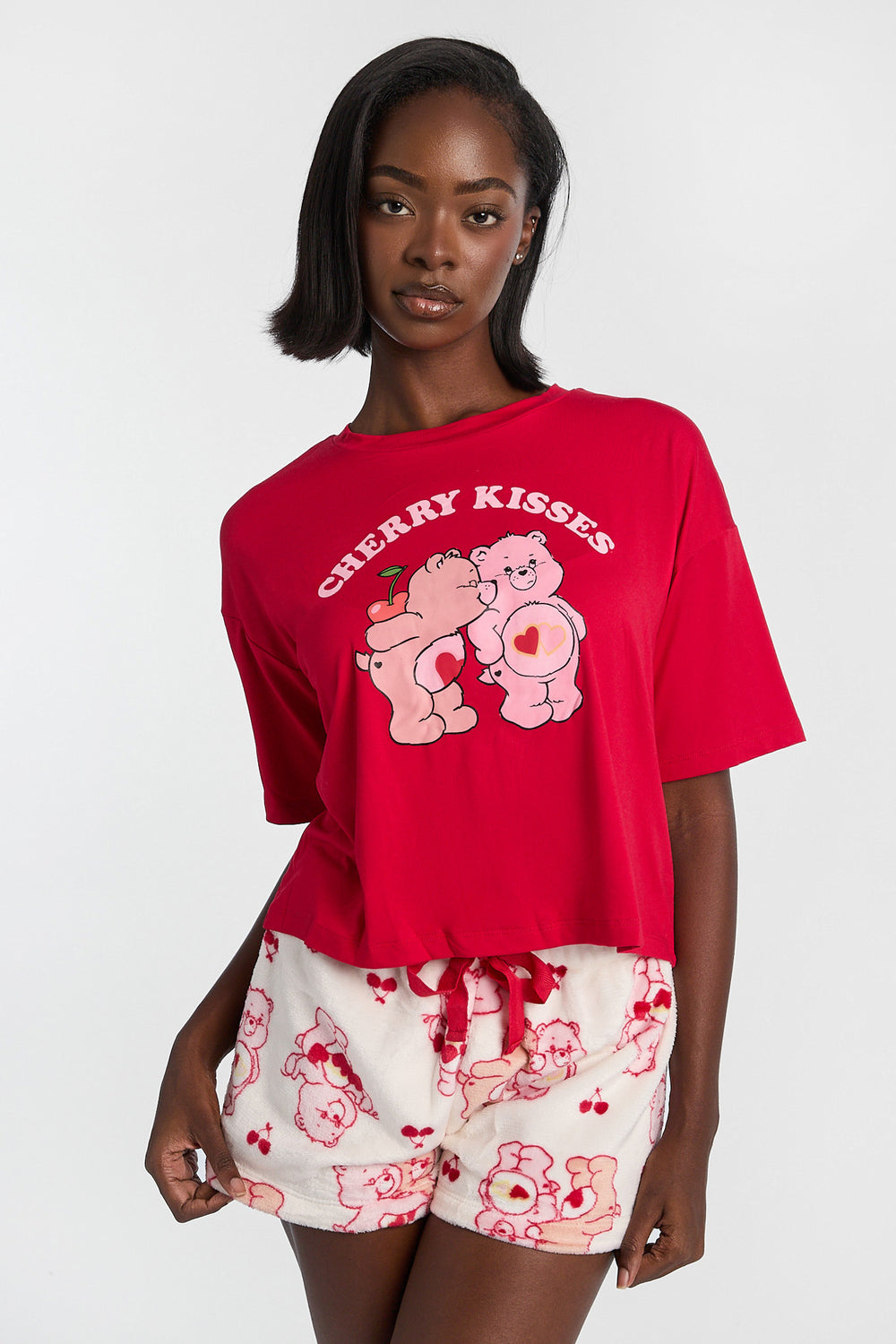 Care Bears Cherry Kisses 2-Piece Pajama Tee & Shorts Set Care Bears Cherry Kisses 2-Piece Pajama Tee & Shorts Set