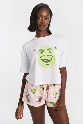 Shrek 2-Piece Pajama Tee & Plush Shorts Set