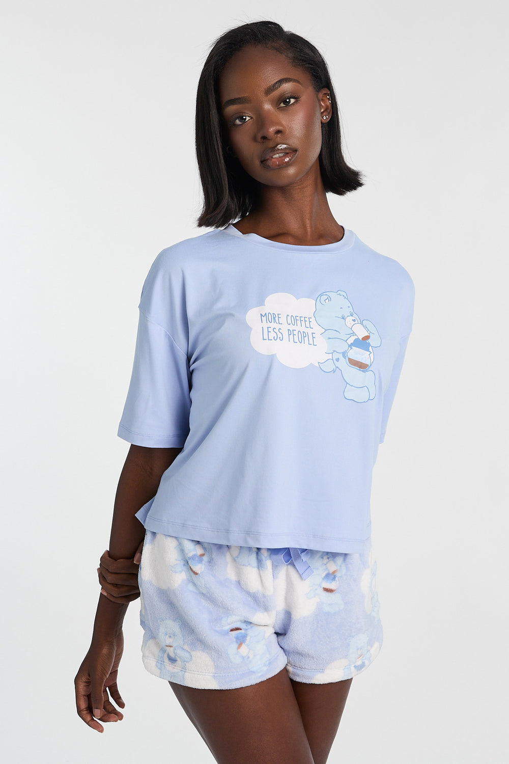 Care Bears More Coffee 2-Piece Pajama Tee & Shorts Set Care Bears More Coffee 2-Piece Pajama Tee & Shorts Set