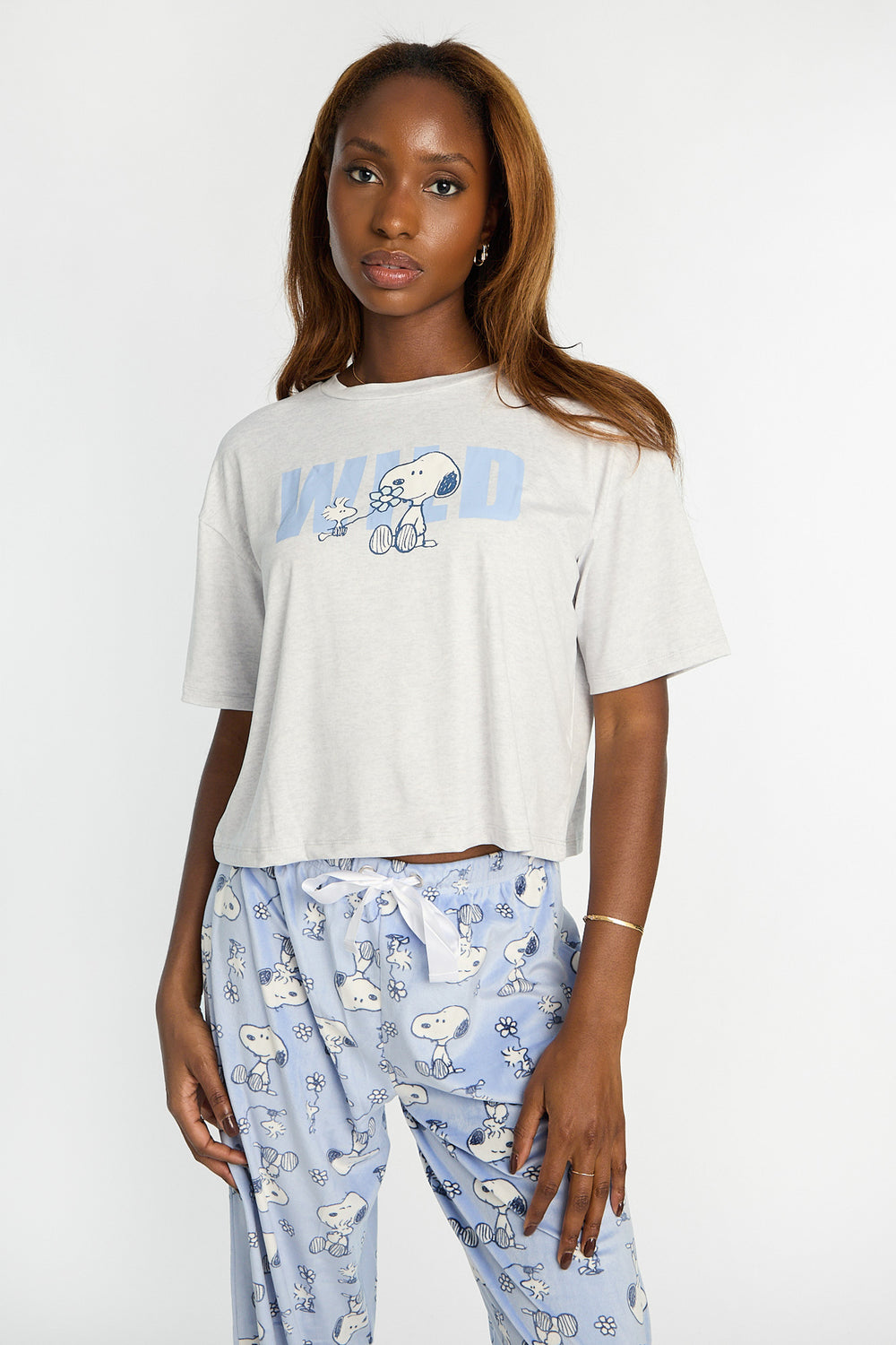 Ensemble de pyjama en velour imprimé Peanuts Snoopy Wild Ensemble de pyjama en velour imprimé Peanuts Snoopy Wild - West49