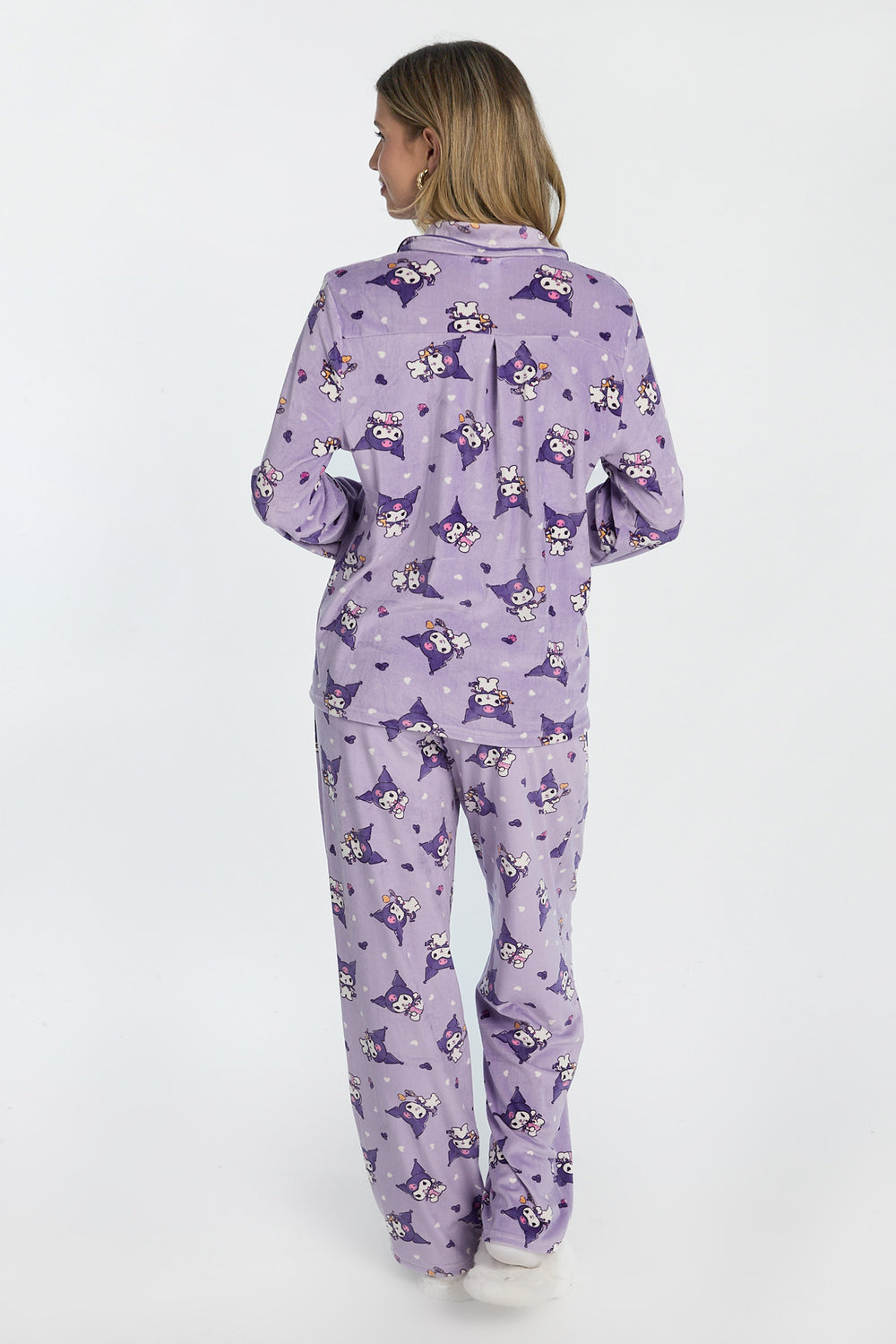 Ensemble de pyjama en velours 2 pièces Kuromi Ensemble de pyjama en velours 2 pièces Kuromi