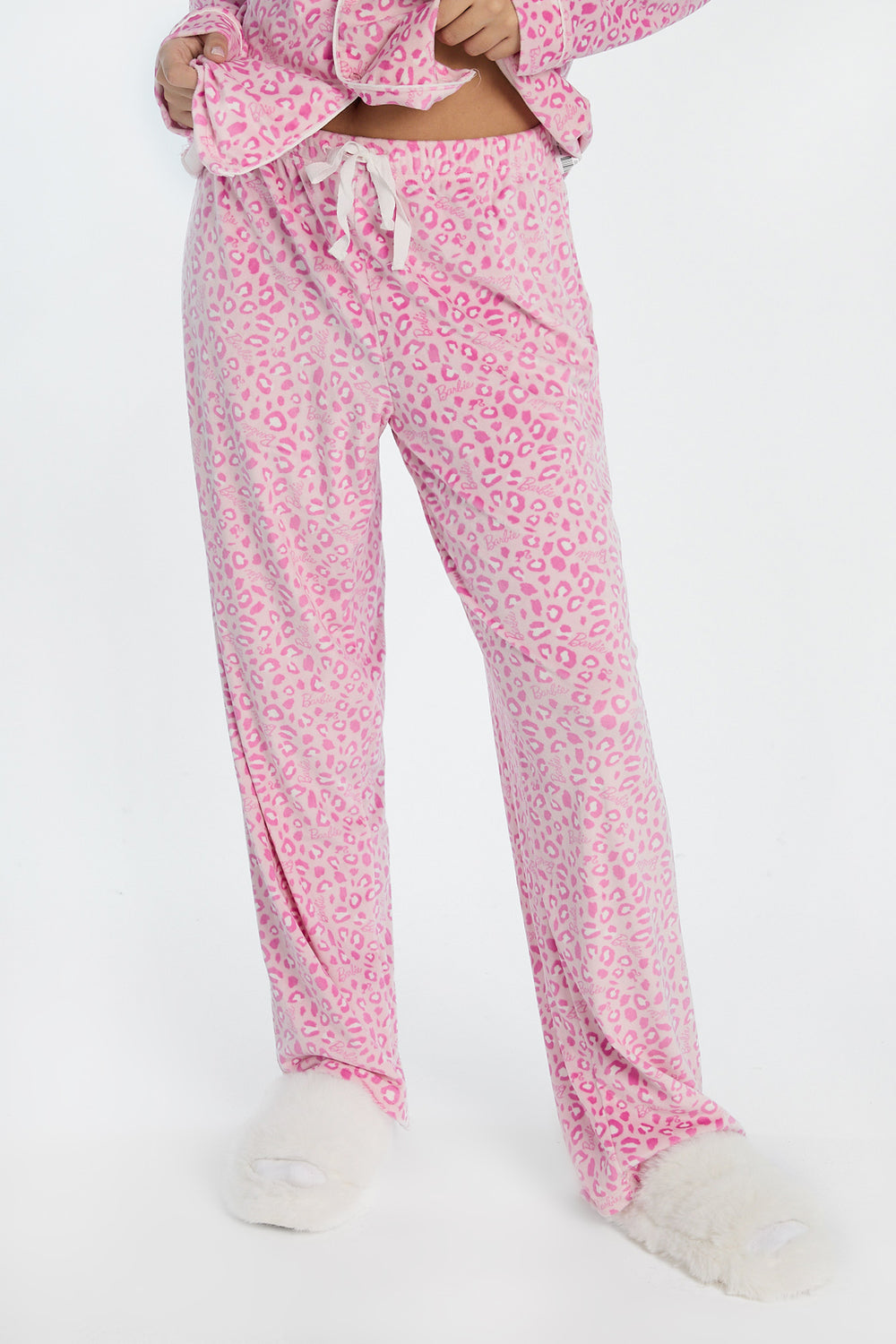Barbie Leopard Velour 2-Piece Pajama Shirt & Pant Set Barbie Leopard Velour 2-Piece Pajama Shirt & Pant Set