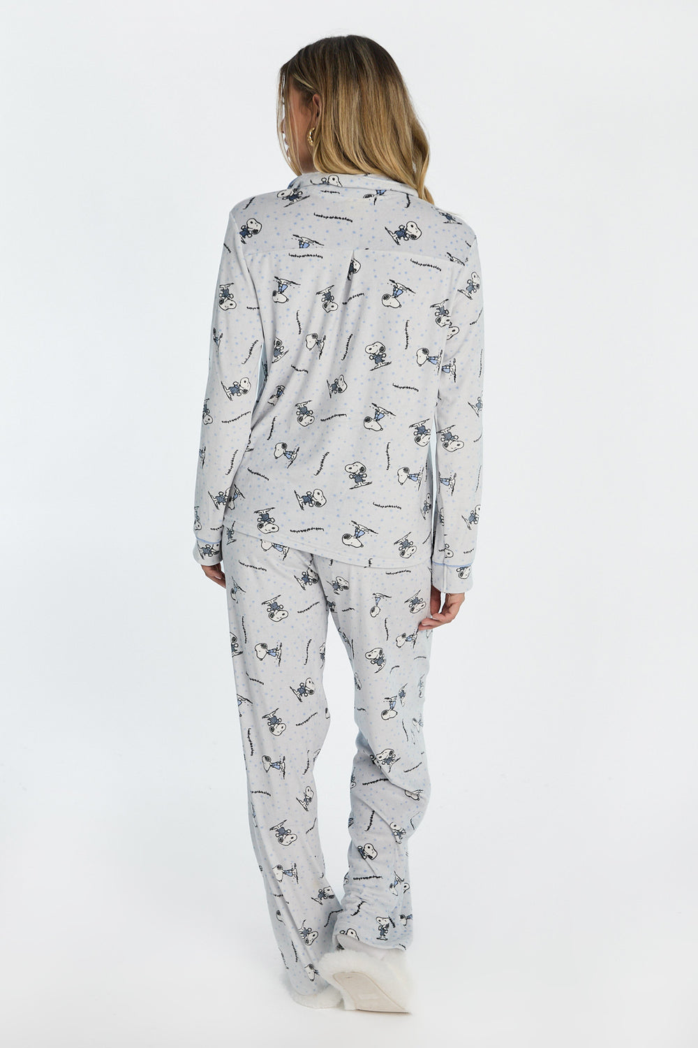 Ensemble de pyjama en velours 2 pièces Peanuts Snoopy Ensemble de pyjama en velours 2 pièces Peanuts Snoopy