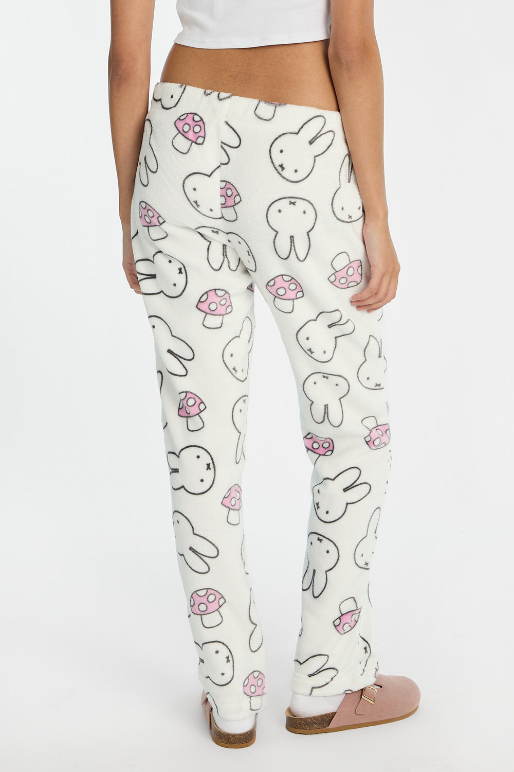 Pantalon de pyjama en peluche imprimé champignon Miffy Pantalon de pyjama en peluche imprimé champignon Miffy