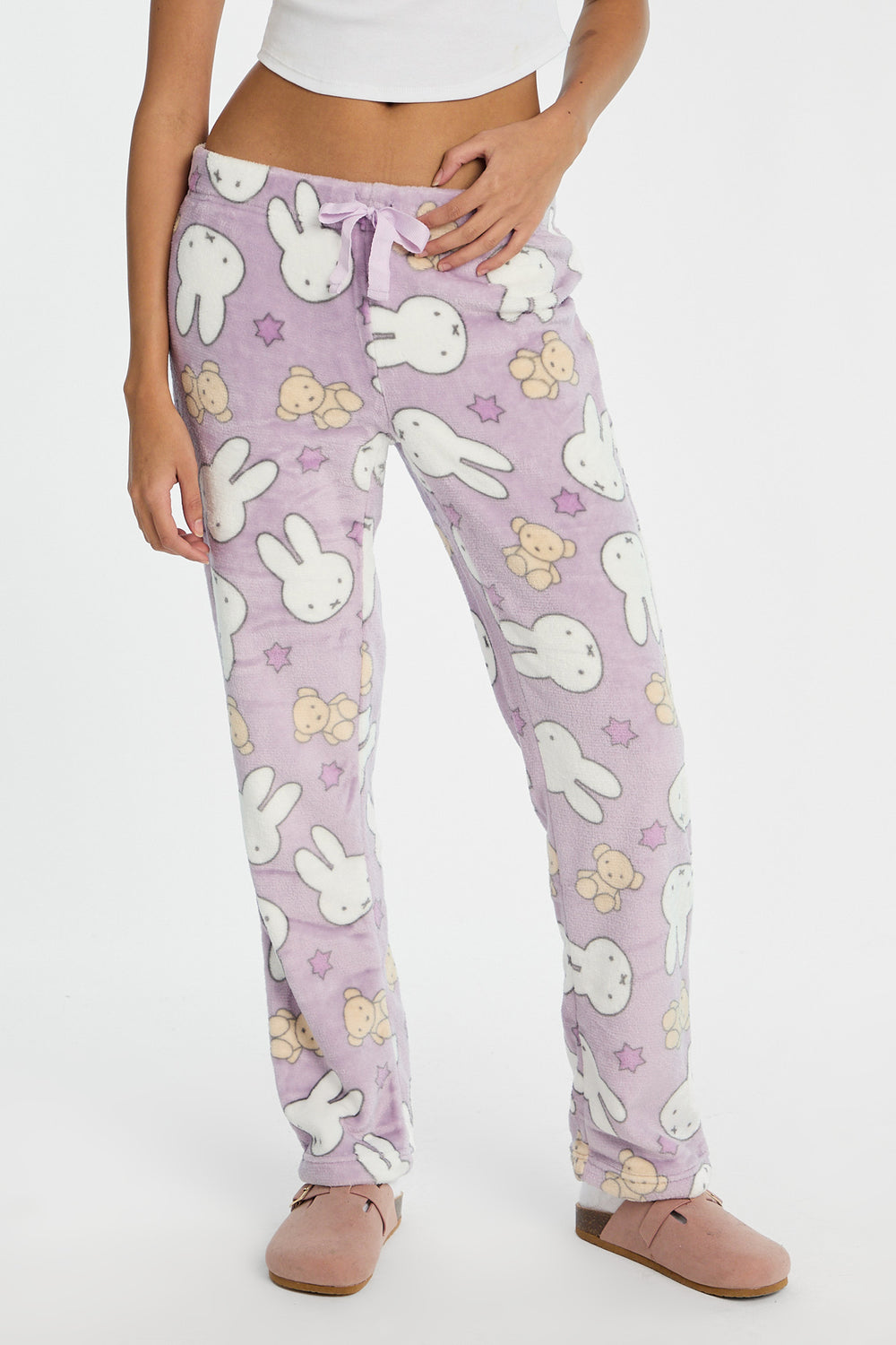 Pantalon de pyjama en peluche imprimé oursons Miffy Pantalon de pyjama en peluche imprimé oursons Miffy
