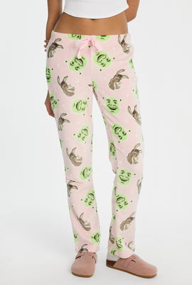 Pantalon de pyjama en peluche imprimé Shrek et Donkey