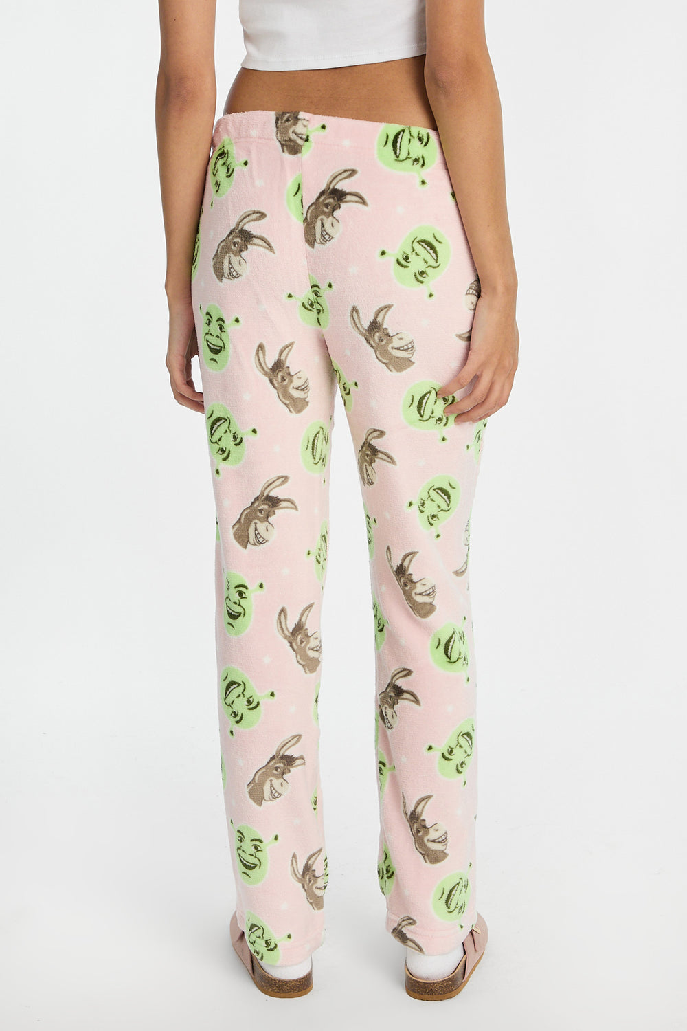 Pantalon de pyjama en peluche imprimé Shrek et Donkey Pantalon de pyjama en peluche imprimé Shrek et Donkey