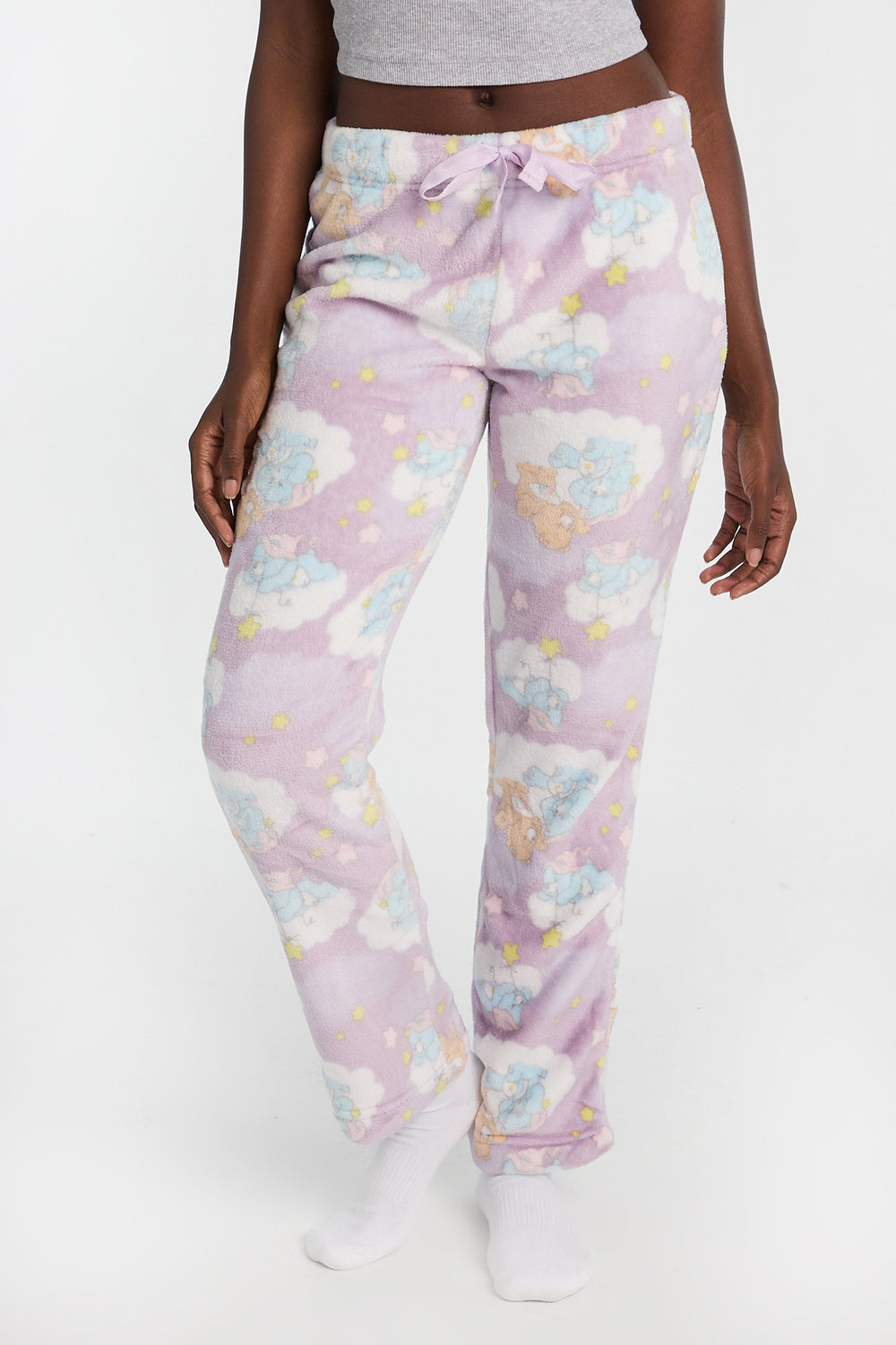 Pantalon de pyjama en peluche imprimé Care Bears Pantalon de pyjama en peluche imprimé Care Bears