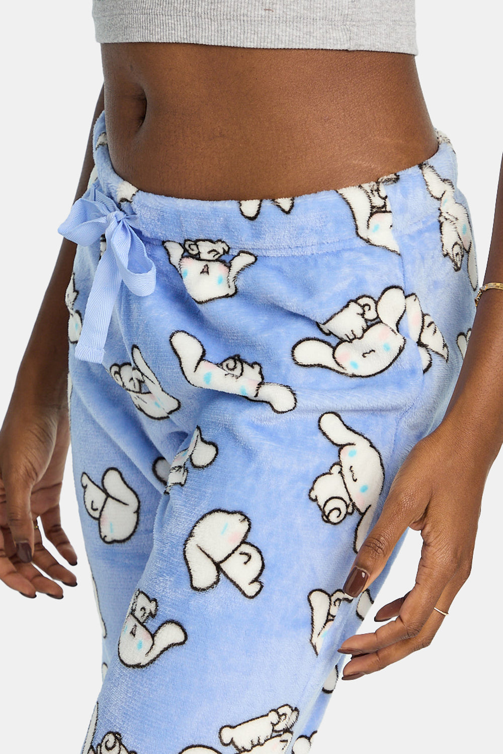 Pantalon de pyjama en peluche imprimé Cinnamoroll Pantalon de pyjama en peluche imprimé Cinnamoroll