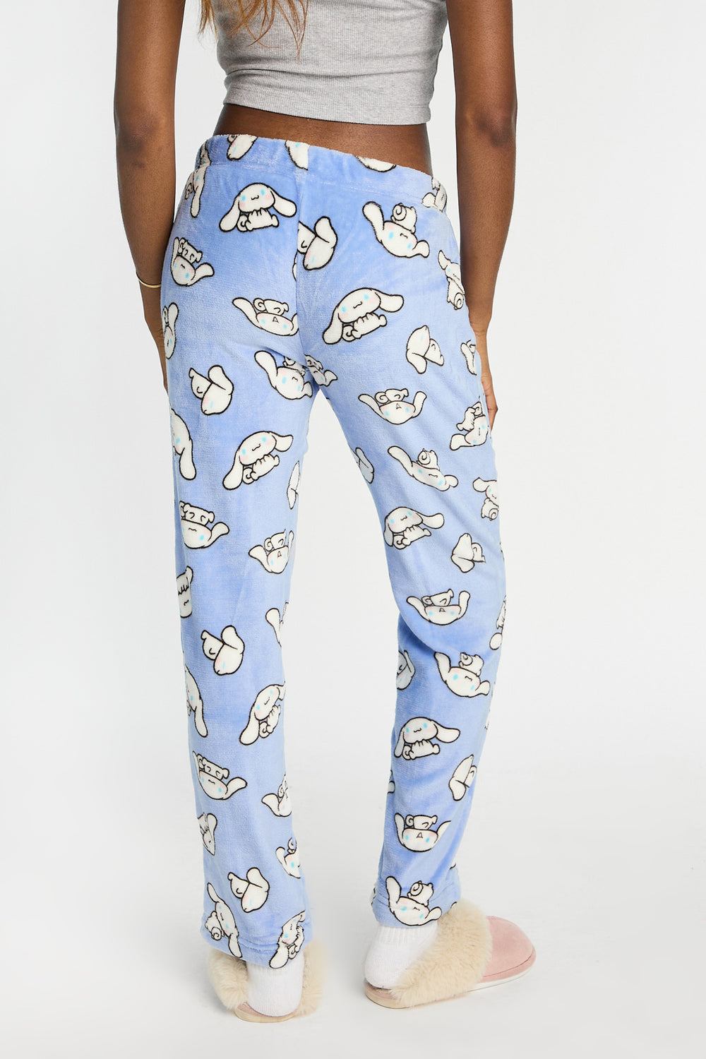 Pantalon de pyjama en peluche imprimé Cinnamoroll Pantalon de pyjama en peluche imprimé Cinnamoroll
