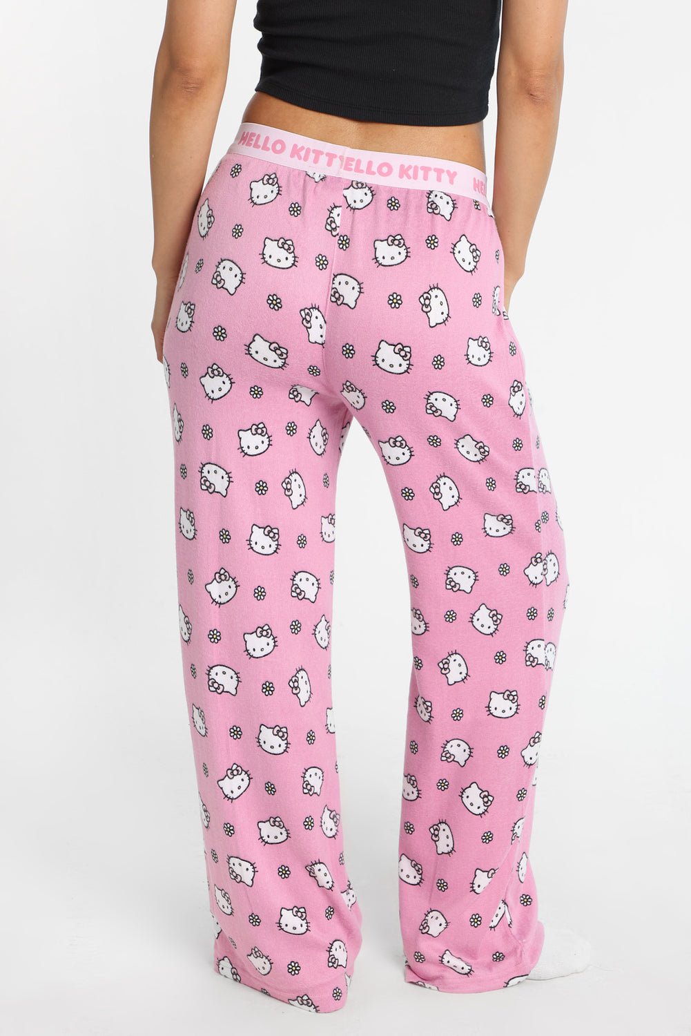 Pantalon pyjama style boxeur imprimé fleurs Hello Kitty Pantalon pyjama style boxeur imprimé fleurs Hello Kitty - West49