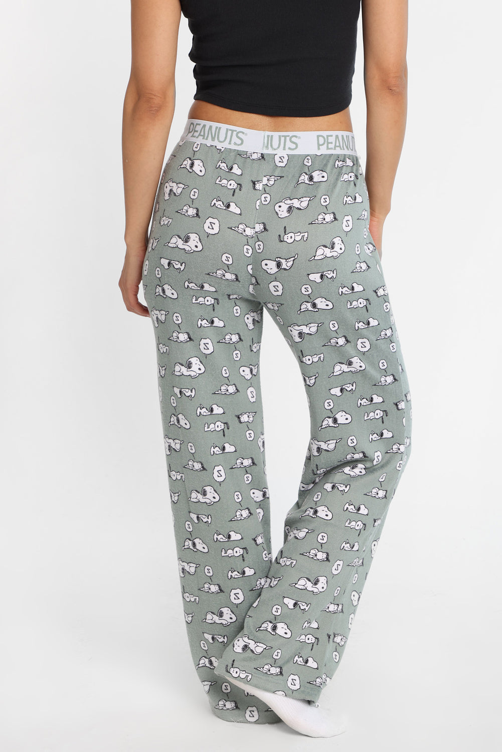 Pantalon pyjama style boxeur imprimé Peanuts Snoopy ZZZ Pantalon pyjama style boxeur imprimé Peanuts Snoopy ZZZ