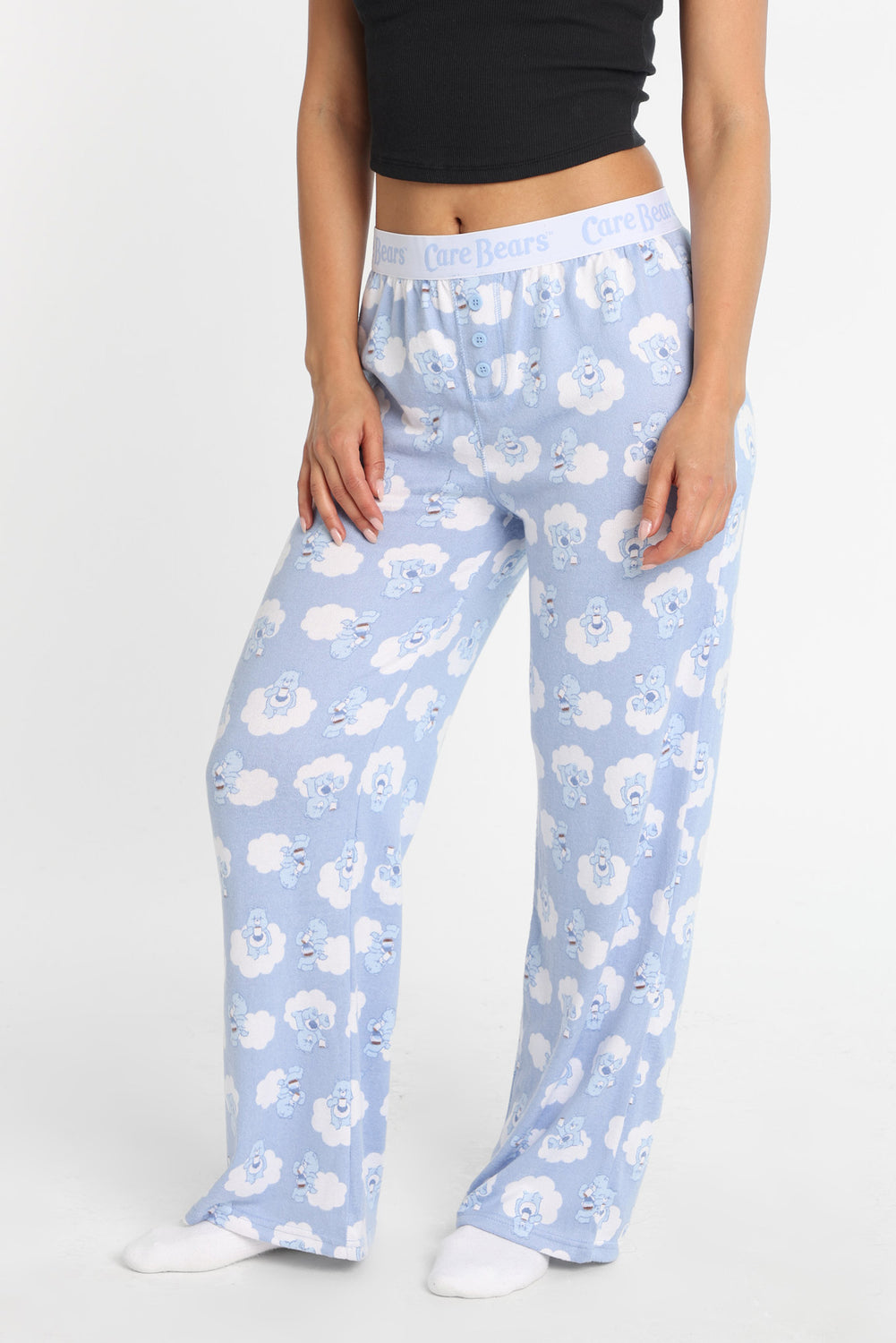 Pantalon pyjama style boxeur avec imprimé nuages Care Bears Pantalon pyjama style boxeur avec imprimé nuages Care Bears