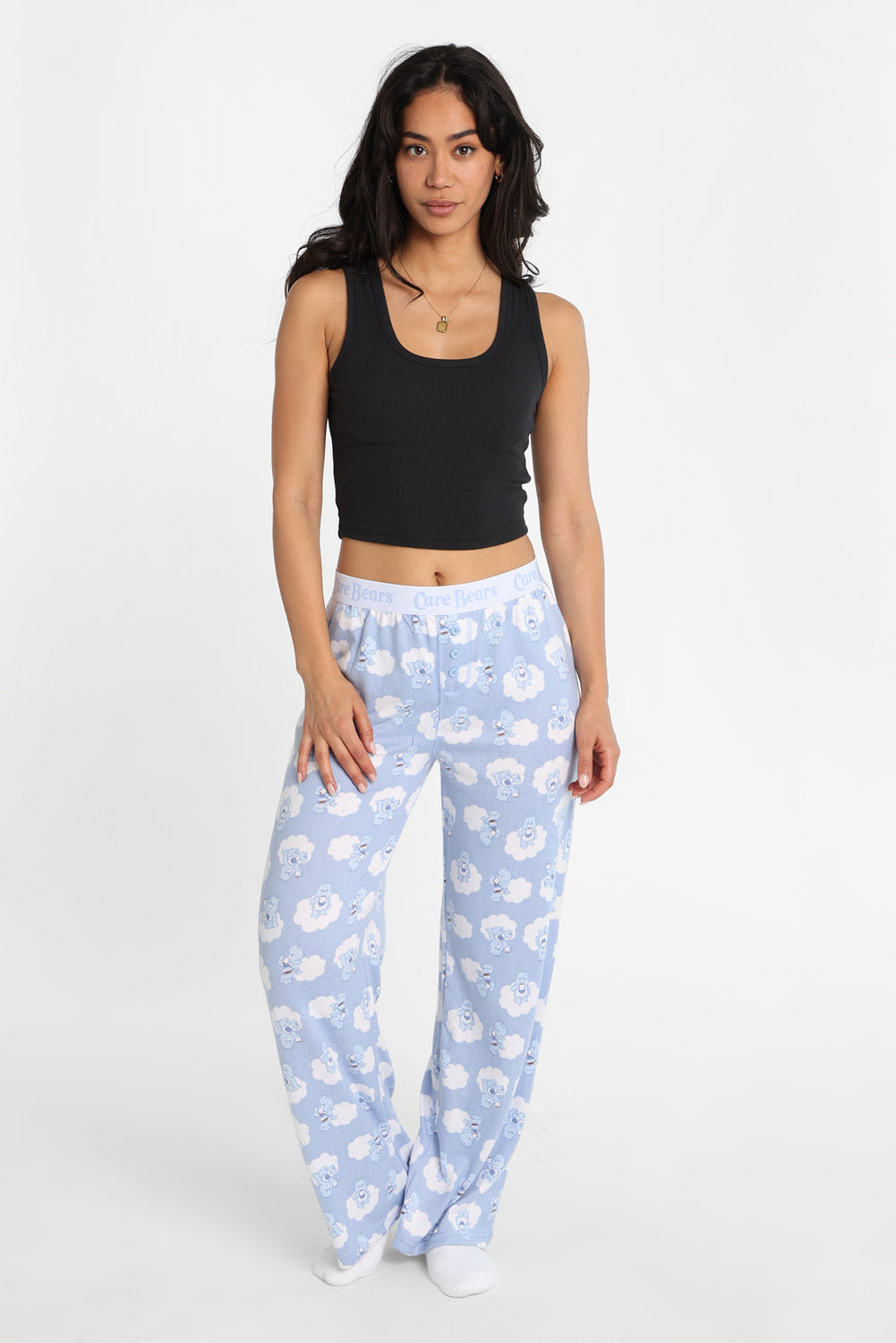 Pantalon pyjama style boxeur avec imprimé nuages Care Bears Pantalon pyjama style boxeur avec imprimé nuages Care Bears