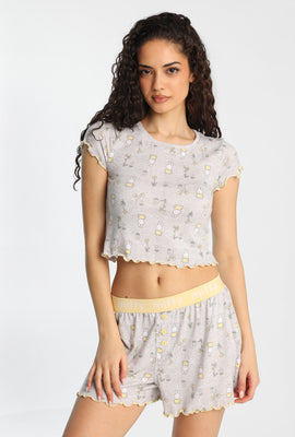 Ensemble t-shirt et short boxeur pyjama imprimé Miffy