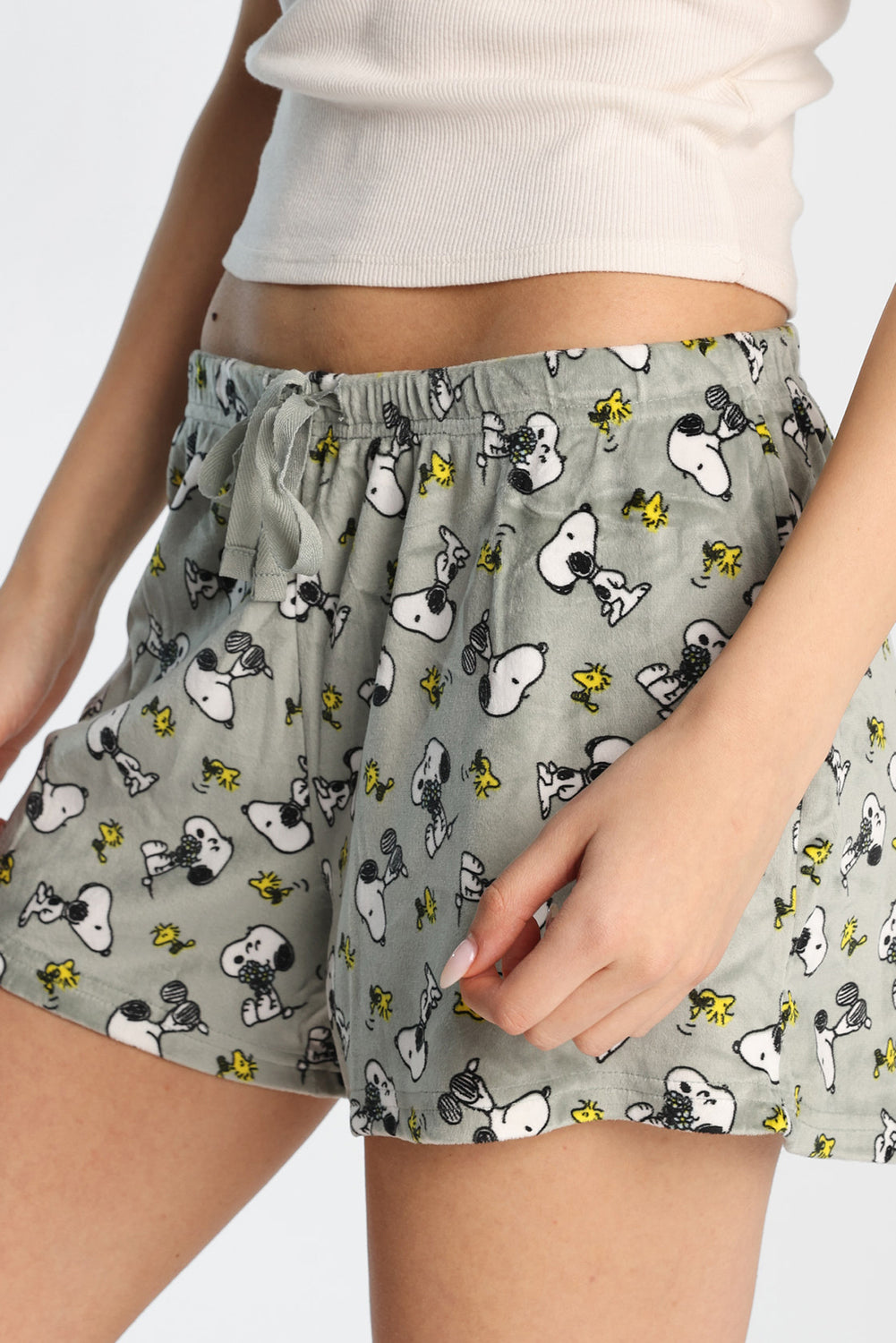 Short de pyjama en velour imprimé Peanuts Short de pyjama en velour imprimé Peanuts