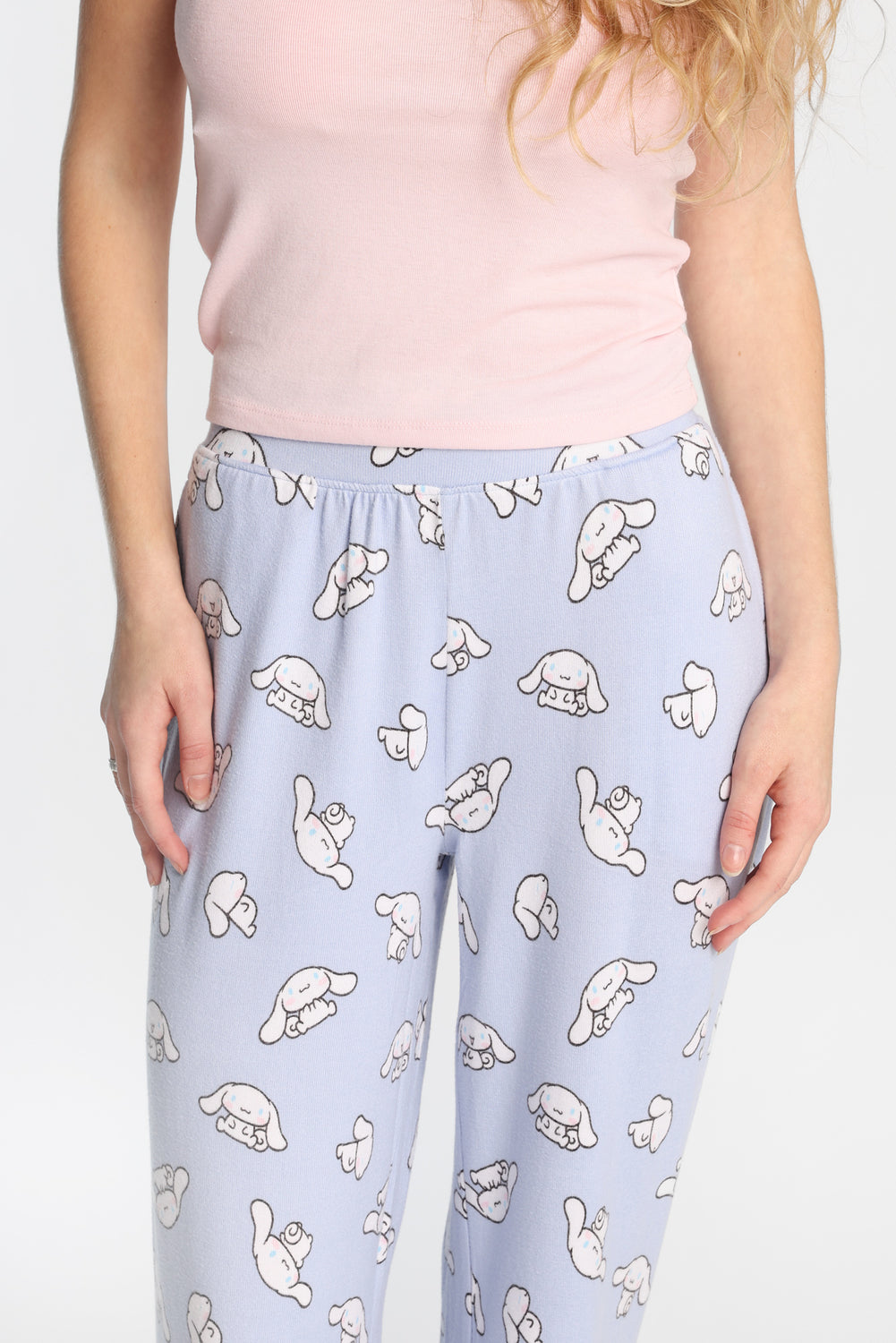 Pantalon pyjama à jambes larges super doux imprimé Cinnamoroll Pantalon pyjama à jambes larges super doux imprimé Cinnamoroll
