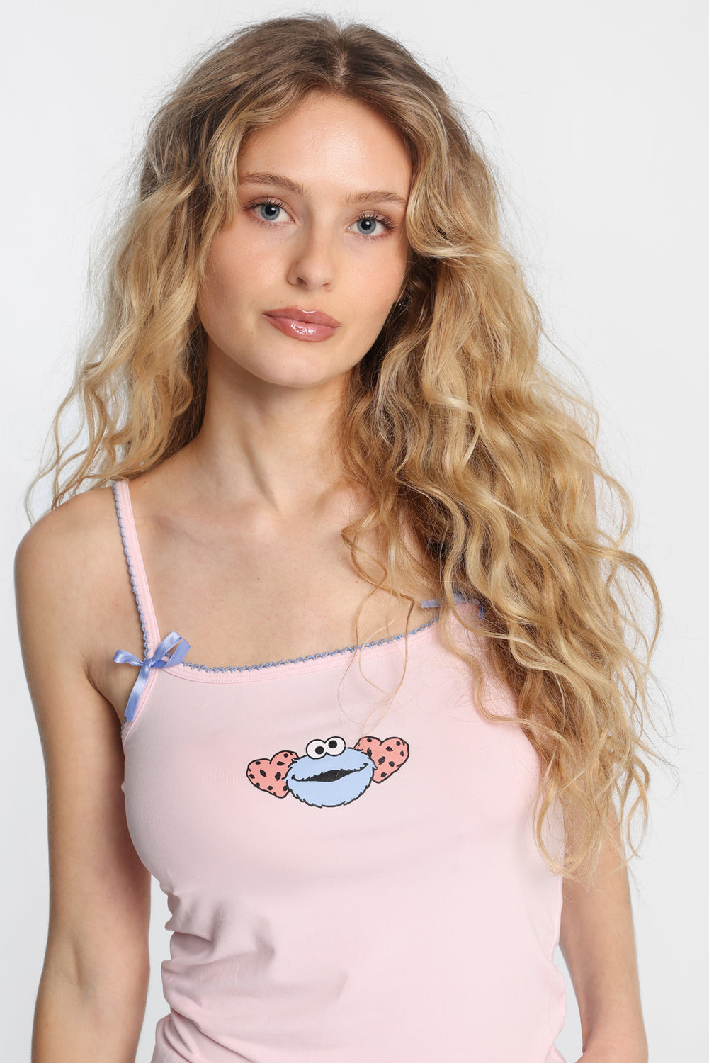 Cookie Monster Super Soft Pajama Cami And Shorts 2-Piece Set Cookie Monster Super Soft Pajama Cami And Shorts 2-Piece Set