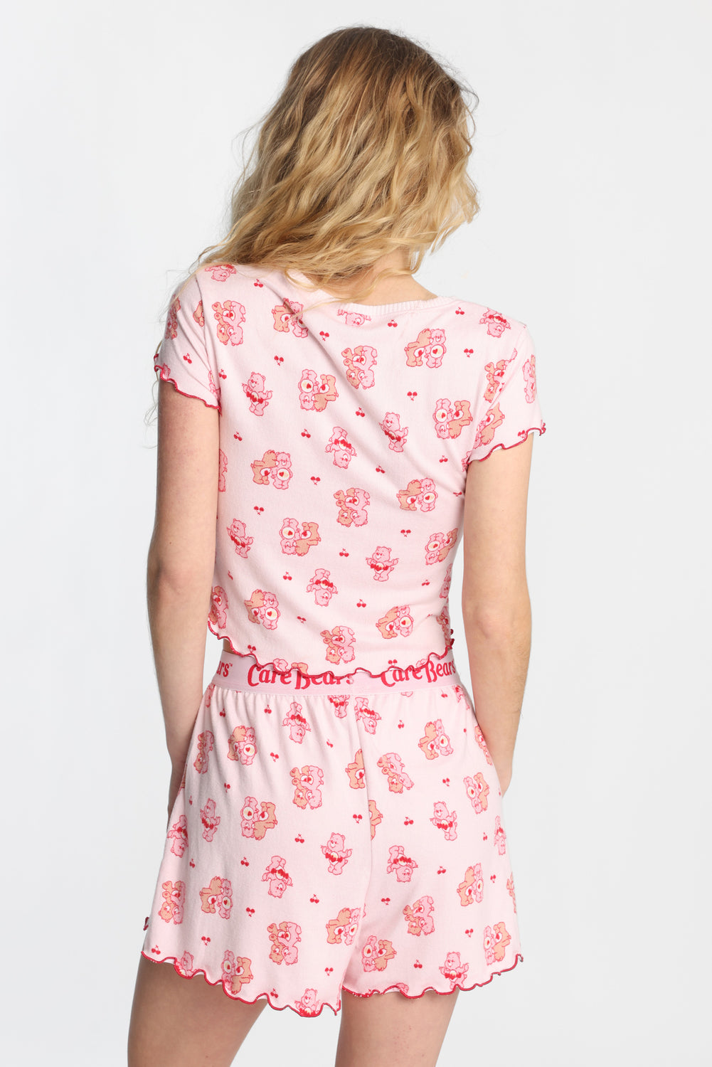 Ensemble t-shirt et short boxeur pyjama super doux imprimé Care Bears coeur Ensemble t-shirt et short boxeur pyjama super doux imprimé Care Bears coeur