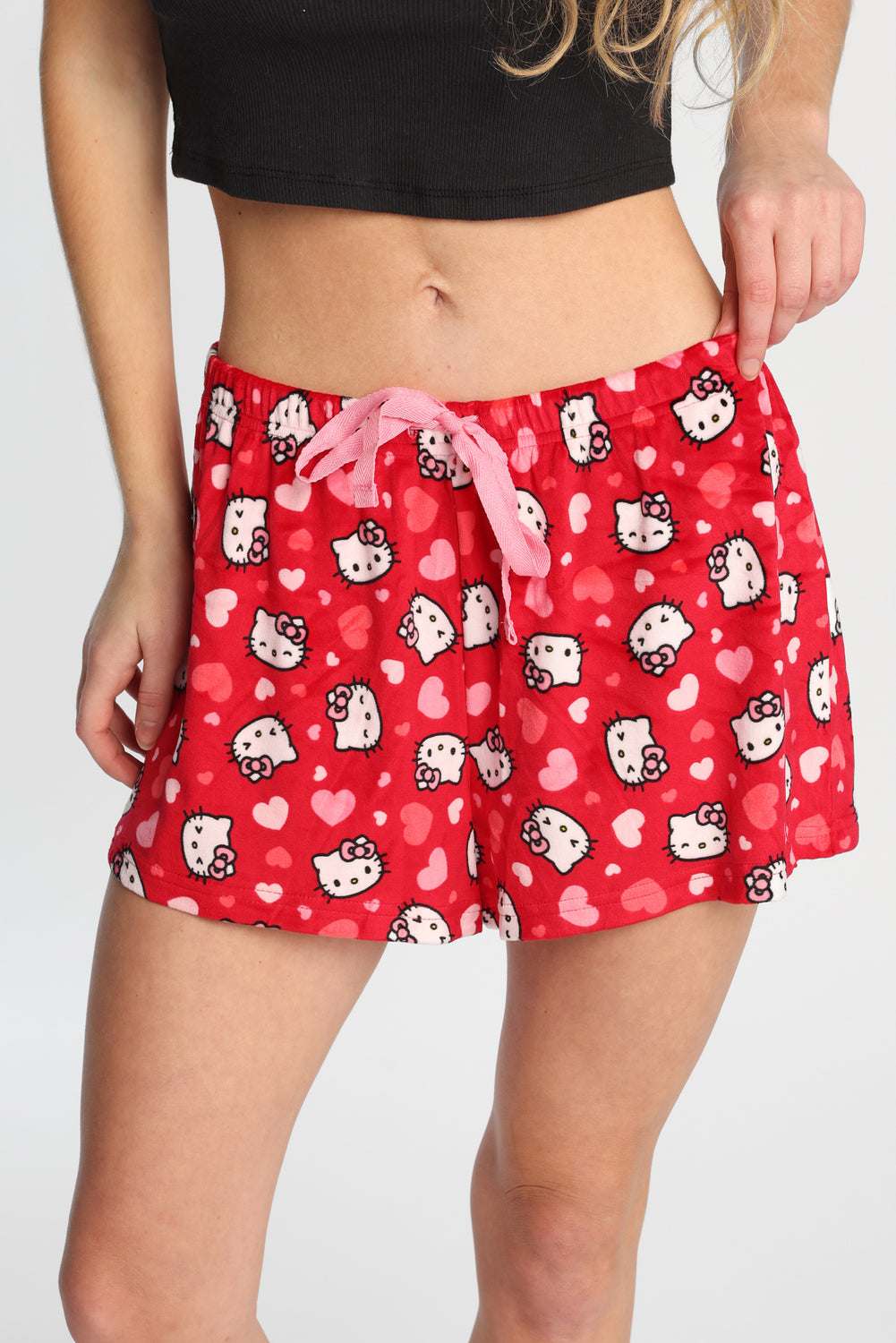 Hello Kitty Heart Velour Pajama Shorts Hello Kitty Heart Velour Pajama Shorts