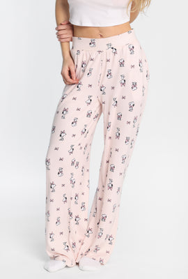 Pantalon pyjama à jambes larges super doux boucle Peanuts Snoopy