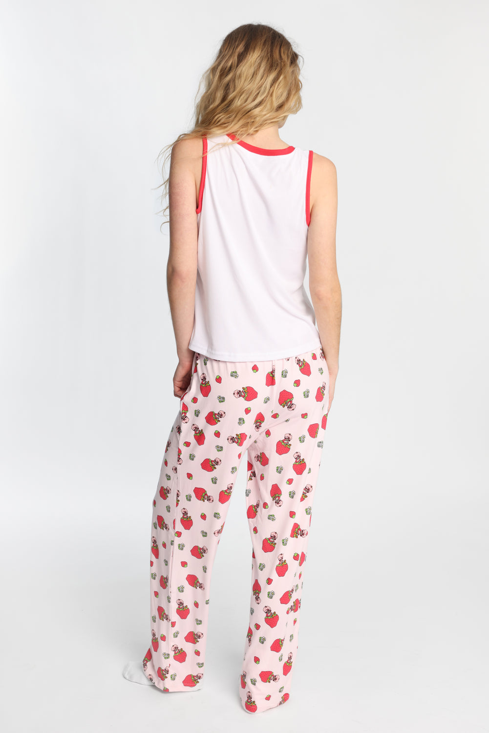 Ensemble débardeur et pantalon pyjama côtelé imprimé Strawberry Shortcake Ensemble débardeur et pantalon pyjama côtelé imprimé Strawberry Shortcake