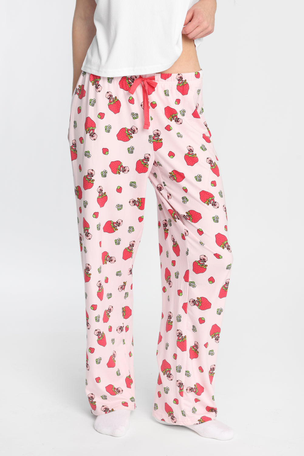 Ensemble débardeur et pantalon pyjama côtelé imprimé Strawberry Shortcake Ensemble débardeur et pantalon pyjama côtelé imprimé Strawberry Shortcake
