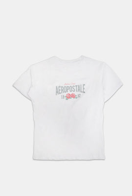 T-shirt coupe carrée imprimé 1987 Aéropostale