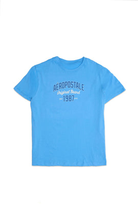 T-shirt coupe carrée imprimé Original Brand 1987 Aéropostale