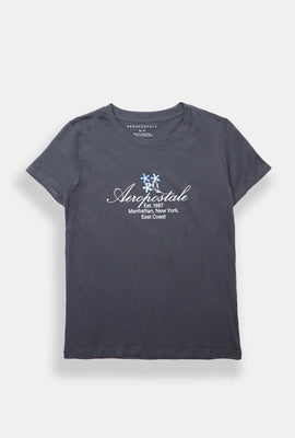 Aéropostale Flowers Graphic Classic Tee