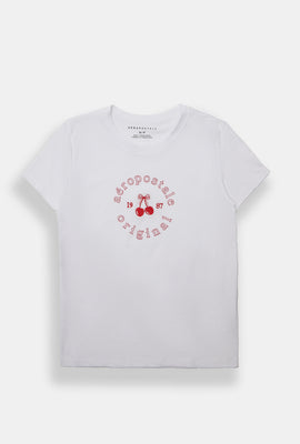 T-shirt coupe classique cerise AERO