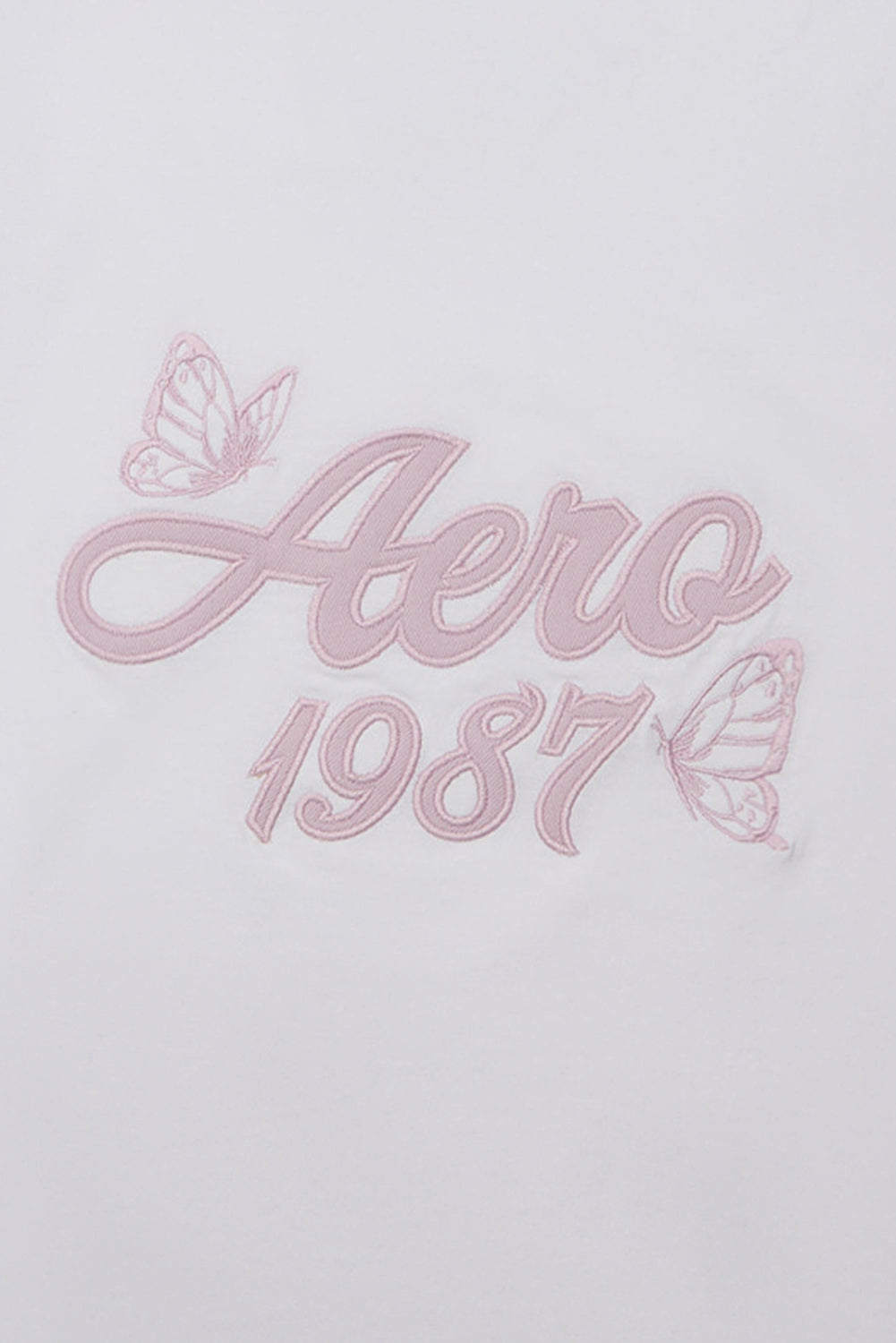 T-shirt coupe classique papillons AERO 1987 brodé T-shirt coupe classique papillons AERO 1987 brodé