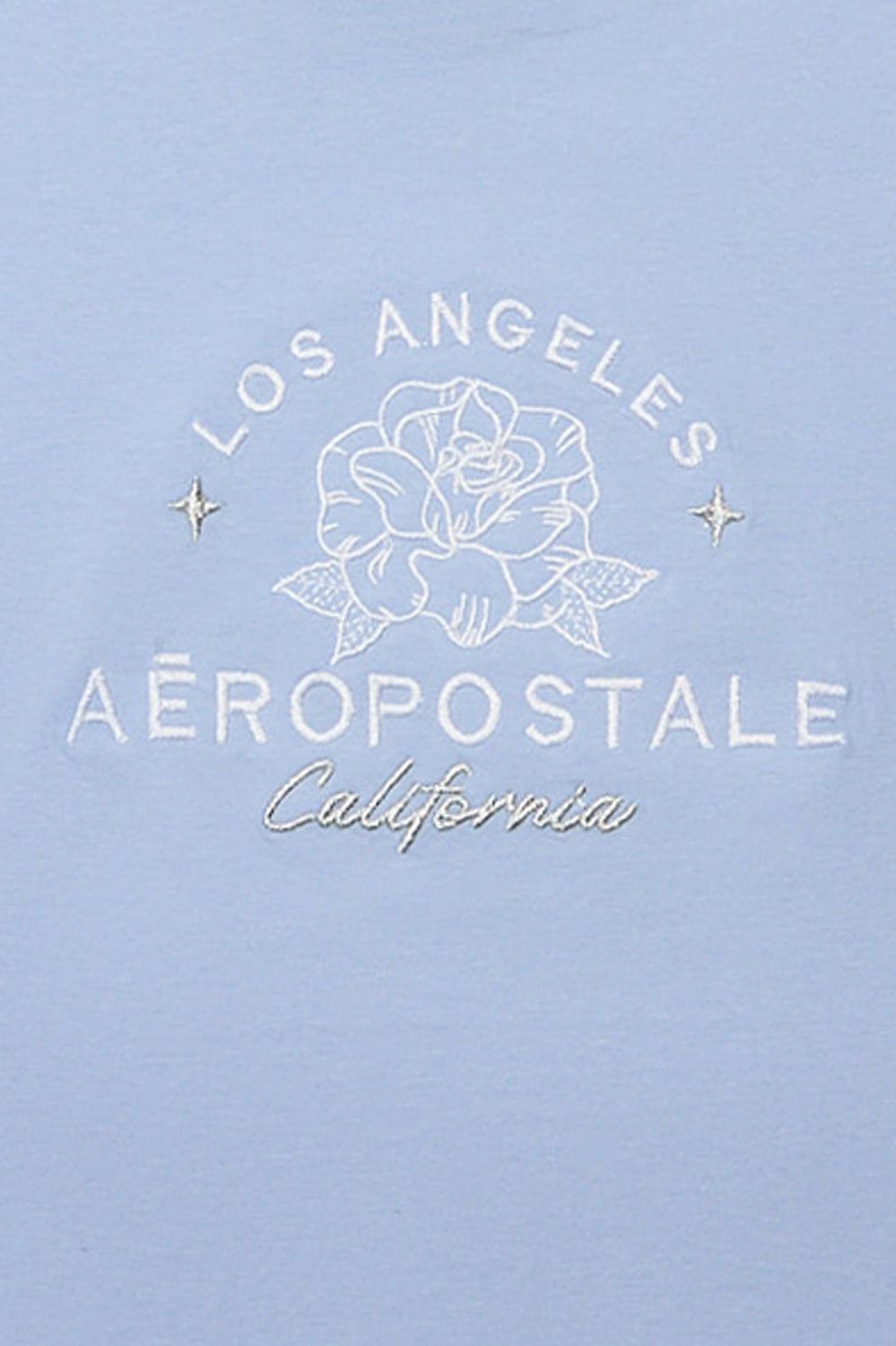 AERO Los Angeles Flower Embroidered Classic Tee AERO Los Angeles Flower Embroidered Classic Tee