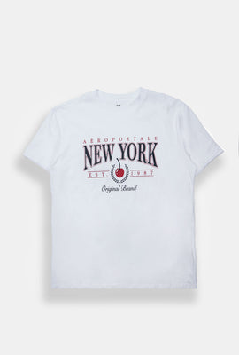 AERO New York Cherry Graphic Boyfriend Tee