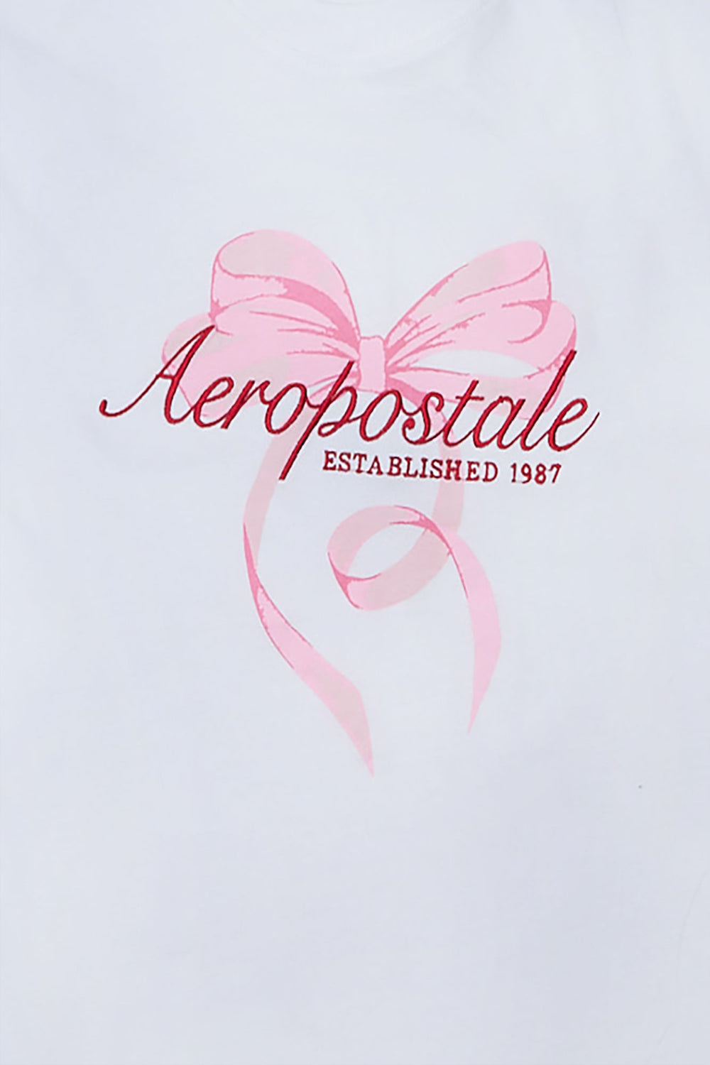 T-shirt boyfriend imprimé noeud Aeropostale 87 T-shirt boyfriend imprimé noeud Aeropostale 87