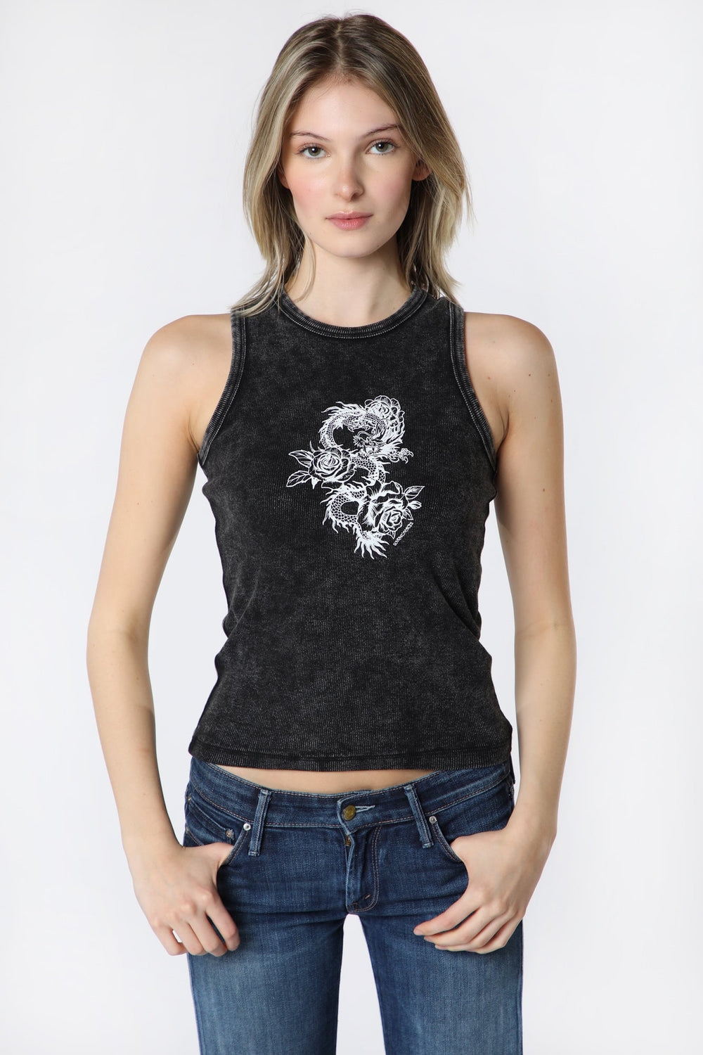 Womens Sovrn Voices Cropped Tank Top Womens Sovrn Voices Cropped Tank Top