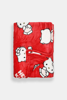 Couverture peluche imprimé Hello Kitty