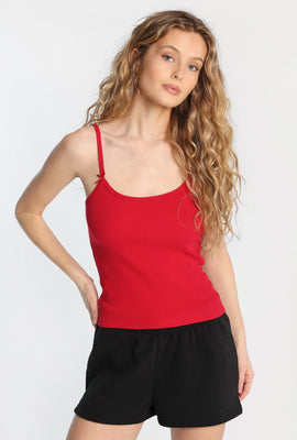 AERO Ribbed Knit Scoop Neck Camisole
