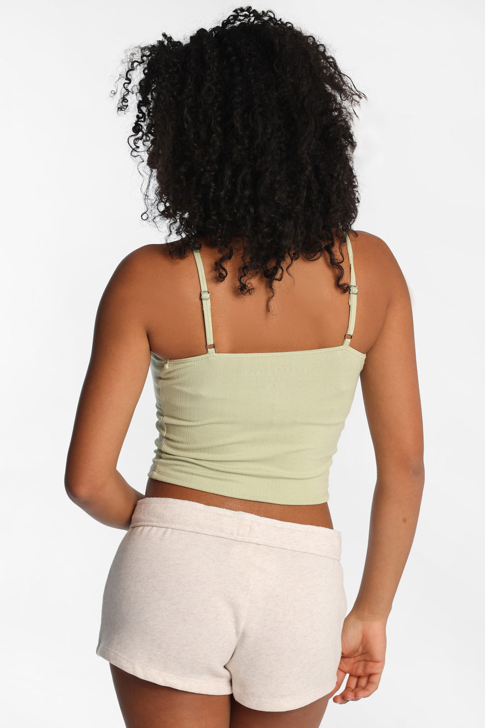 Camisole courte en tricot pointelle AERO Camisole courte en tricot pointelle AERO