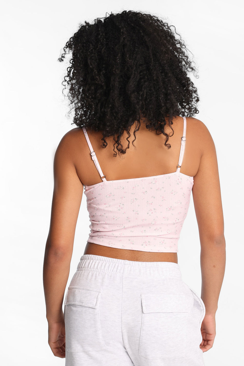 Camisole courte en tricot pointelle AERO Camisole courte en tricot pointelle AERO