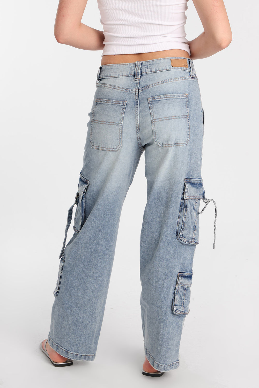 AERO Super High Rise D-Ring Baggy Cargo Jeans AERO Super High Rise D-Ring Baggy Cargo Jeans