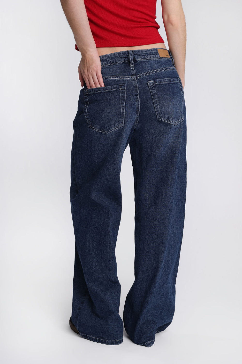 Jean ample à jambe large taille basse AERO Jean ample à jambe large taille basse AERO